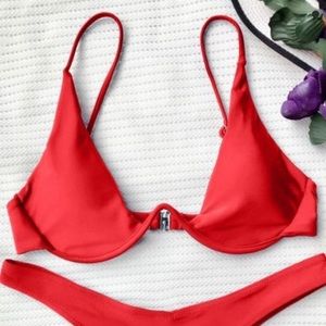 Red Zaful Bikini Top